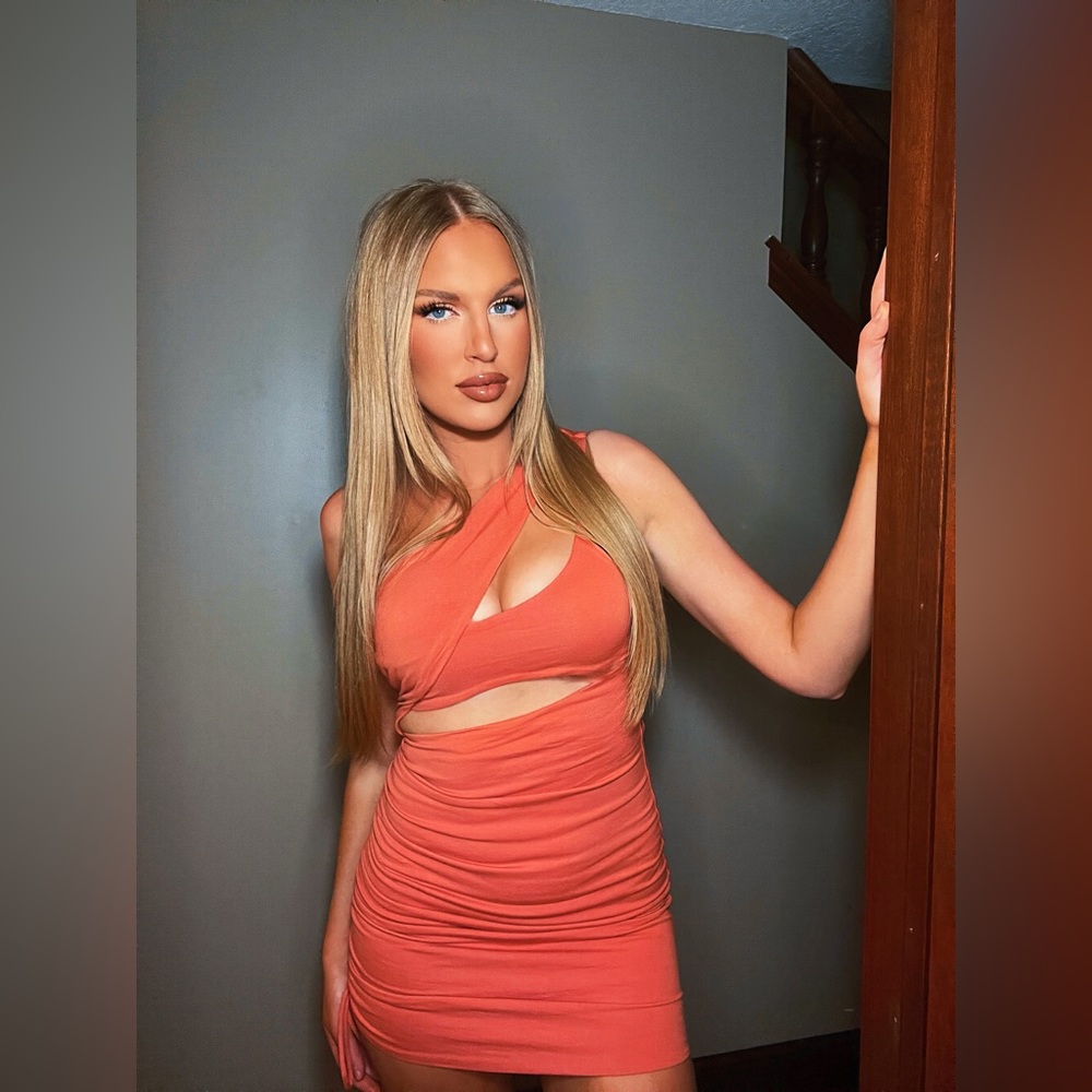 Oh Polly apricot dress